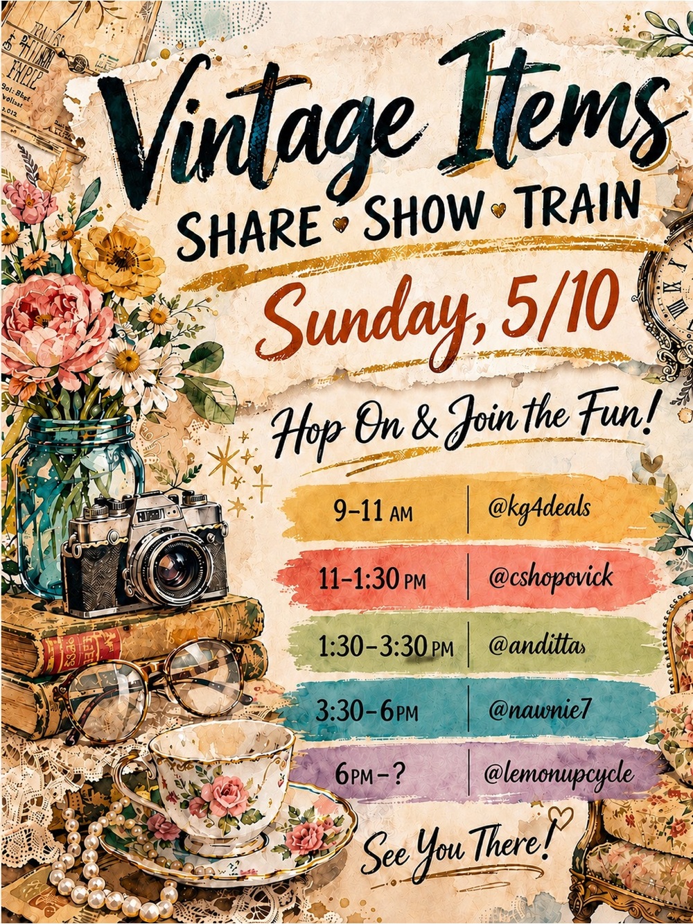 🚂 Vintage Share Show Train! Sunday 8/9 8AM- 11AM - Picture 7 of 9